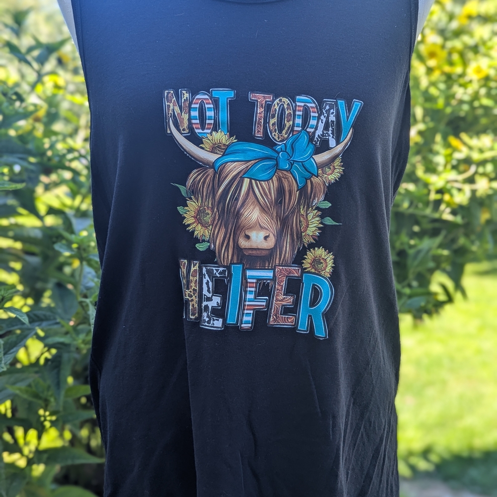 Black Graphic Kids Tank Top